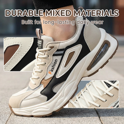 Men's Chunky Platform Sneakers with Breathable Mesh