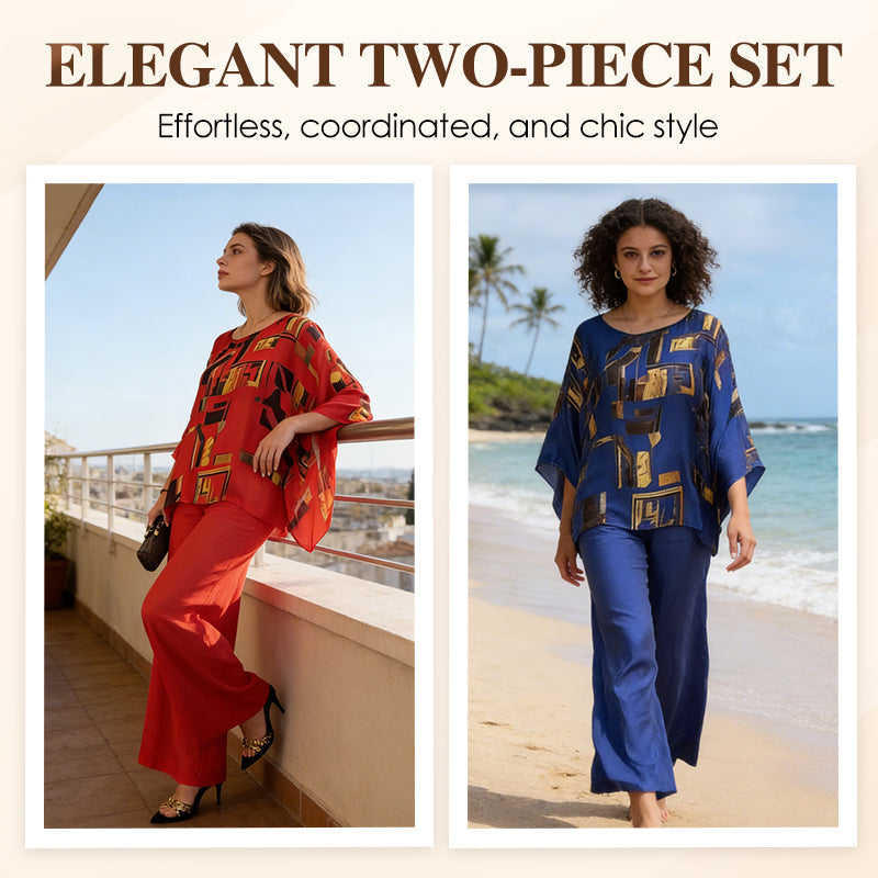 🔥Hot Sale Deals-Women's Printed Top & Pants 2-Piece Set