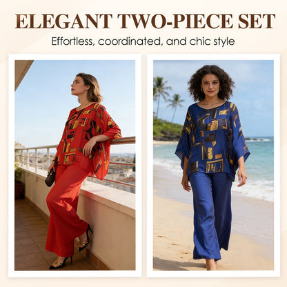 🔥Hot Sale Deals-Women's Printed Top & Pants 2-Piece Set