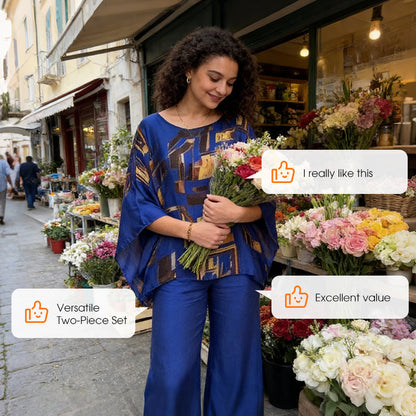 🔥Hot Sale Deals-Women's Printed Top & Pants 2-Piece Set