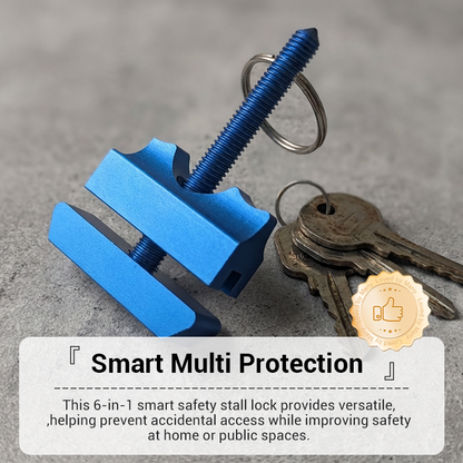 6-in-1 Smart Safety Stall Lock