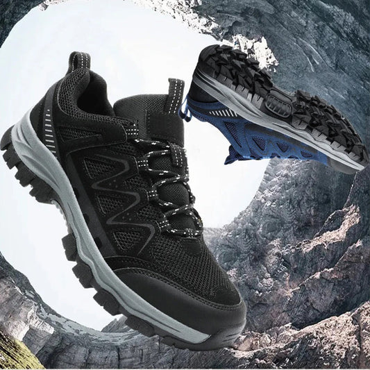 🥾Men's Lightweight Hiking Shoes – Breathable Mesh, Non-Slip Grip & Cushioned Sole