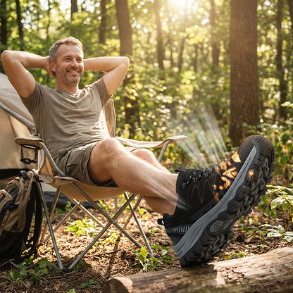 🥾Men's Lightweight Hiking Shoes – Breathable Mesh, Non-Slip Grip & Cushioned Sole
