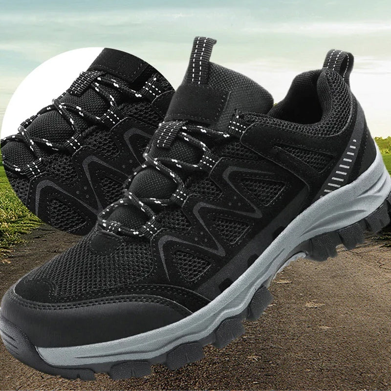 🥾Men's Lightweight Hiking Shoes – Breathable Mesh, Non-Slip Grip & Cushioned Sole