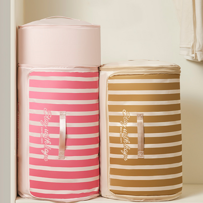 🔥Limited-time offer-Cylindrical Roll-Up Quilt Storage Bag with Zipper