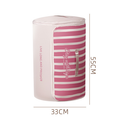 🔥Limited-time offer-Cylindrical Roll-Up Quilt Storage Bag with Zipper