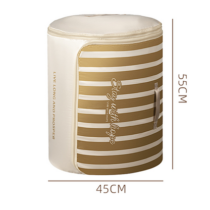 🔥Limited-time offer-Cylindrical Roll-Up Quilt Storage Bag with Zipper