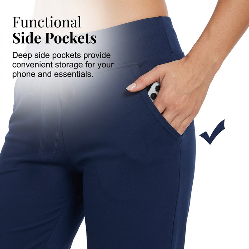 ☁️ All-Day Comfort | Women's Adjustable Drawstring Capri Jogger Pants