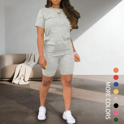 🔥Limited-time offer-Women's Sports Top & Shorts 2-Piece Set ✨ Effortless Style And All Day Comfort✨