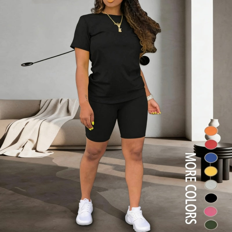 🔥Limited-time offer-Women's Sports Top & Shorts 2-Piece Set ✨ Effortless Style And All Day Comfort✨