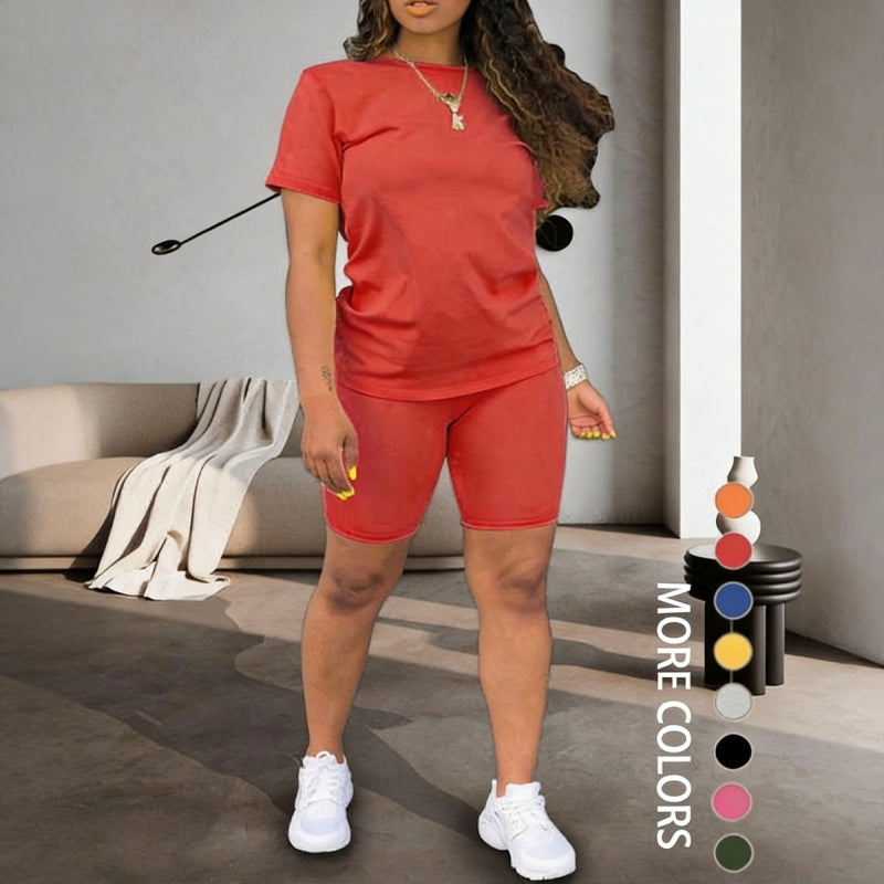 🔥Limited-time offer-Women's Sports Top & Shorts 2-Piece Set ✨ Effortless Style And All Day Comfort✨