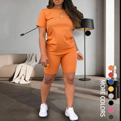 🔥Limited-time offer-Women's Sports Top & Shorts 2-Piece Set ✨ Effortless Style And All Day Comfort✨