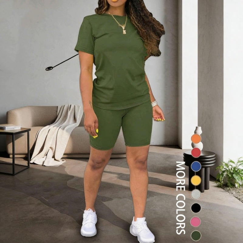 🔥Limited-time offer-Women's Sports Top & Shorts 2-Piece Set ✨ Effortless Style And All Day Comfort✨