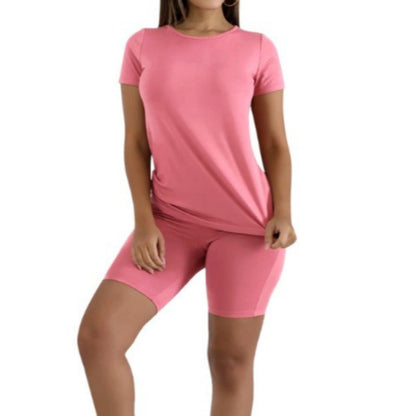 🔥Limited-time offer-Women's Sports Top & Shorts 2-Piece Set ✨ Effortless Style And All Day Comfort✨