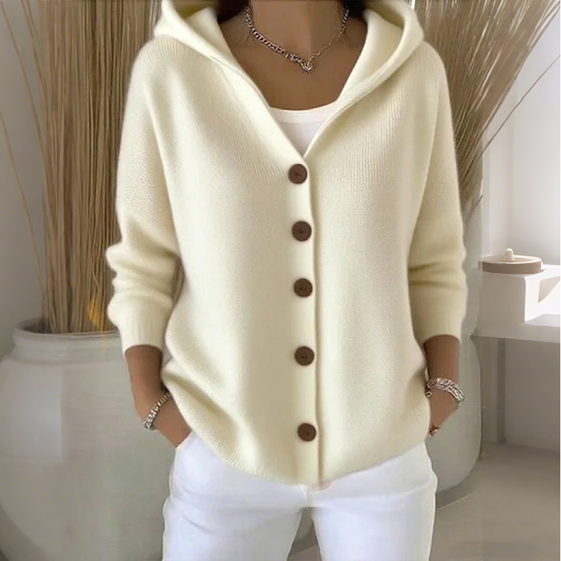 ⏳Time-Limited Special⏰Women's Hooded Button-Up Knit Cardigan