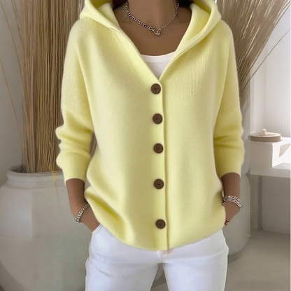 ⏳Time-Limited Special⏰Women's Hooded Button-Up Knit Cardigan