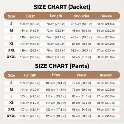 Casual Long Sleeve Jacket & Pants Set