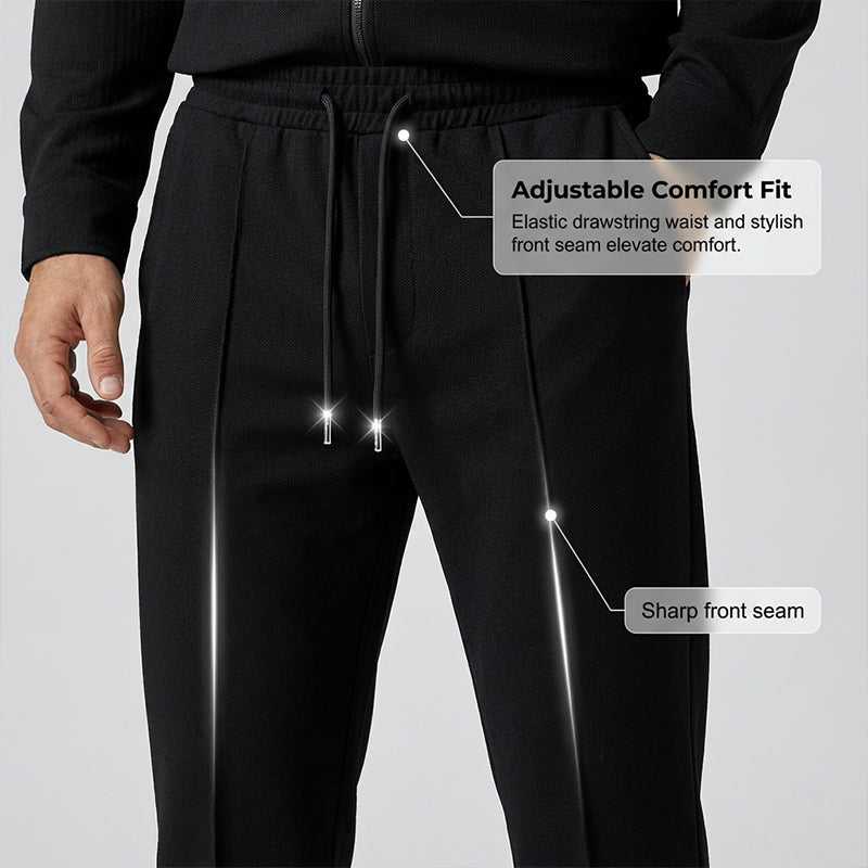 Casual Long Sleeve Jacket & Pants Set