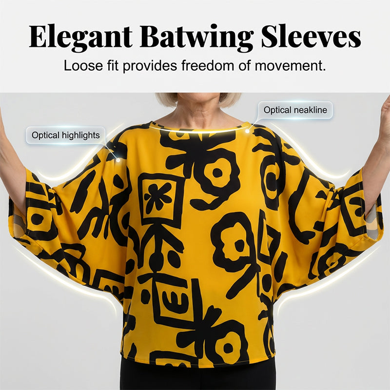 🔥Hot Sale Deals-Women's Retro Graphic Print Top & Wide-Leg Pants Set
