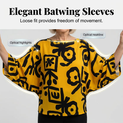 🔥Hot Sale Deals-Women's Retro Graphic Print Top & Wide-Leg Pants Set