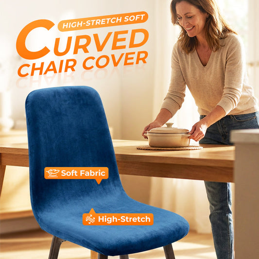 High-Stretch Soft Curved Chair Cover