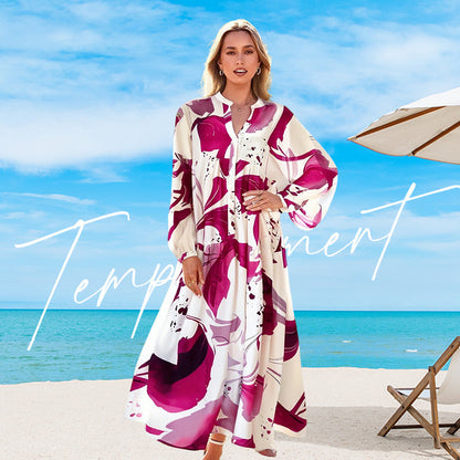 🔥Hot Sale Deals-Women’s Floral V-Neck Maxi Dress
