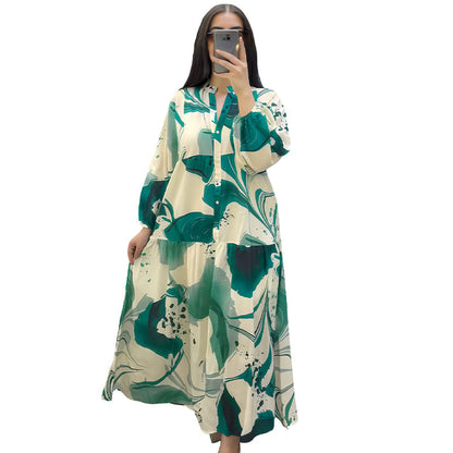 🔥Hot Sale Deals-Women’s Floral V-Neck Maxi Dress