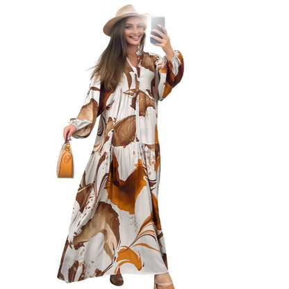 🔥Hot Sale Deals-Women’s Floral V-Neck Maxi Dress