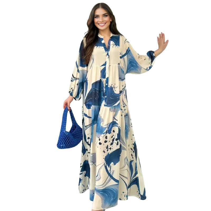 🔥Hot Sale Deals-Women’s Floral V-Neck Maxi Dress