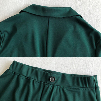 🔥Hot Sale Deals-Women's Business Solid Blazer ＆ Pants 2-Piece Set