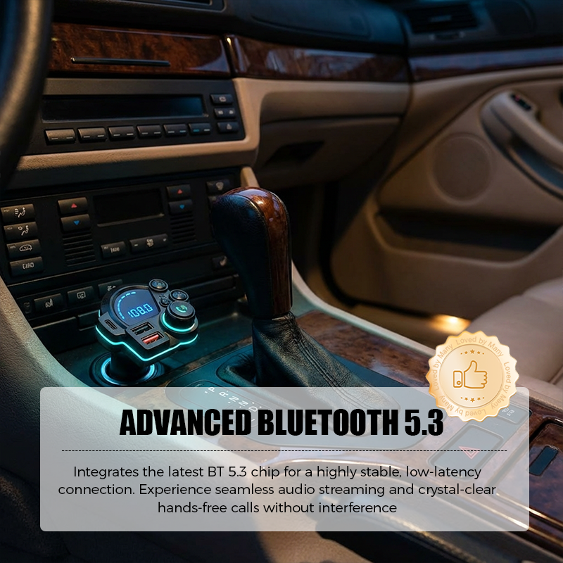 📻 50% OFF NOW! 🚗 Universal Dual-Port Car FM Bluetooth Transmitter – Wireless Music, Hands-Free Calling & Dual USB Charger 🔌