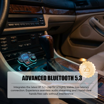 📻 50% OFF NOW! 🚗 Universal Dual-Port Car FM Bluetooth Transmitter – Wireless Music, Hands-Free Calling & Dual USB Charger 🔌