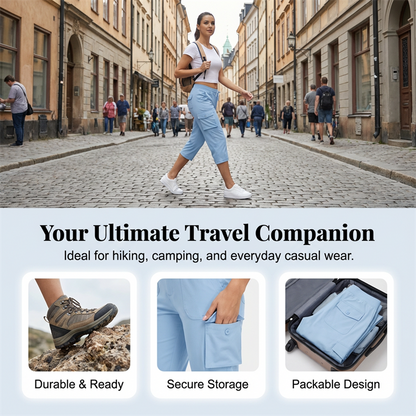 💥✨Limited-time 50% Off ✨Women's Lightweight Cargo Capris🌿 Adventure-Ready Comfort And Style 🌿