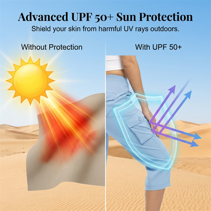 💥✨Limited-time 50% Off ✨Women's Lightweight Cargo Capris🌿 Adventure-Ready Comfort And Style 🌿