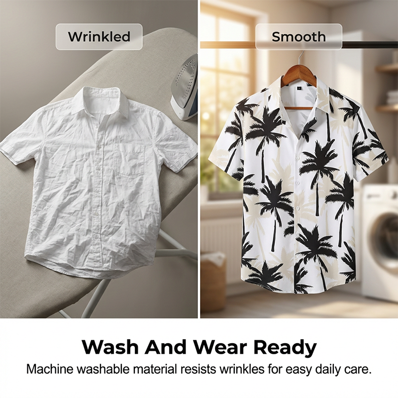 🔥Limited-time offer-Men's Tropical Print Shirt and Matching Shorts