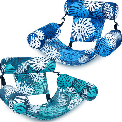 ⏳Time-Limited Special⏰Inflatable Floating Chair – Tropical Leaf & Ultra-Light 260g 🌊