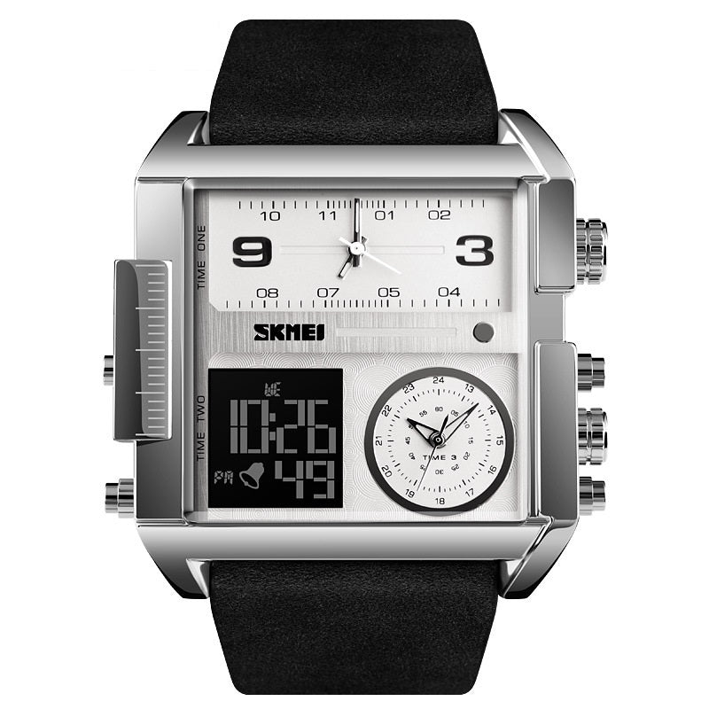 📢📢50% OFF !! ⏰50mm Oversized Sport Watch – Dual movement, luminous hands, water resistant. Easy to read, built to last. Great value for sports & work. 🛡️⌚