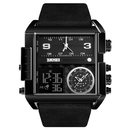 📢📢50% OFF !! ⏰50mm Oversized Sport Watch – Dual movement, luminous hands, water resistant. Easy to read, built to last. Great value for sports & work. 🛡️⌚