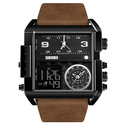 📢📢50% OFF !! ⏰50mm Oversized Sport Watch – Dual movement, luminous hands, water resistant. Easy to read, built to last. Great value for sports & work. 🛡️⌚