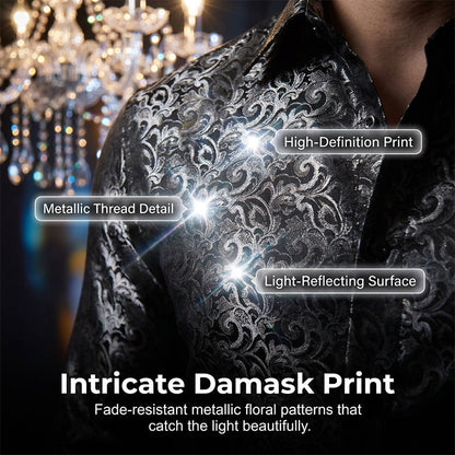 🔥Hot Sale Deals-Modern Fit Printed Long Sleeve Shirt