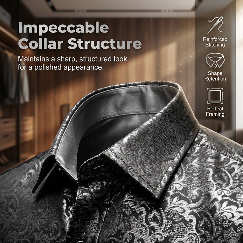 🔥Hot Sale Deals-Modern Fit Printed Long Sleeve Shirt