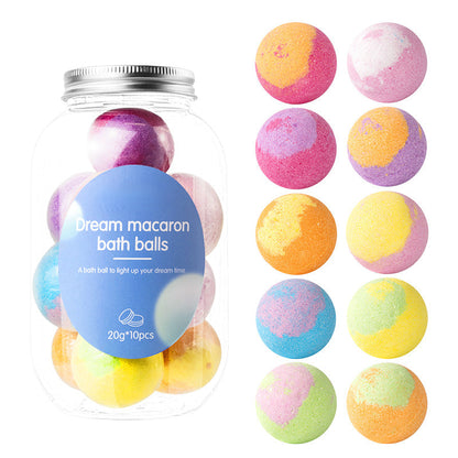 🔥Limited-time offer-10-Piece Macaron Bath Bomb Set