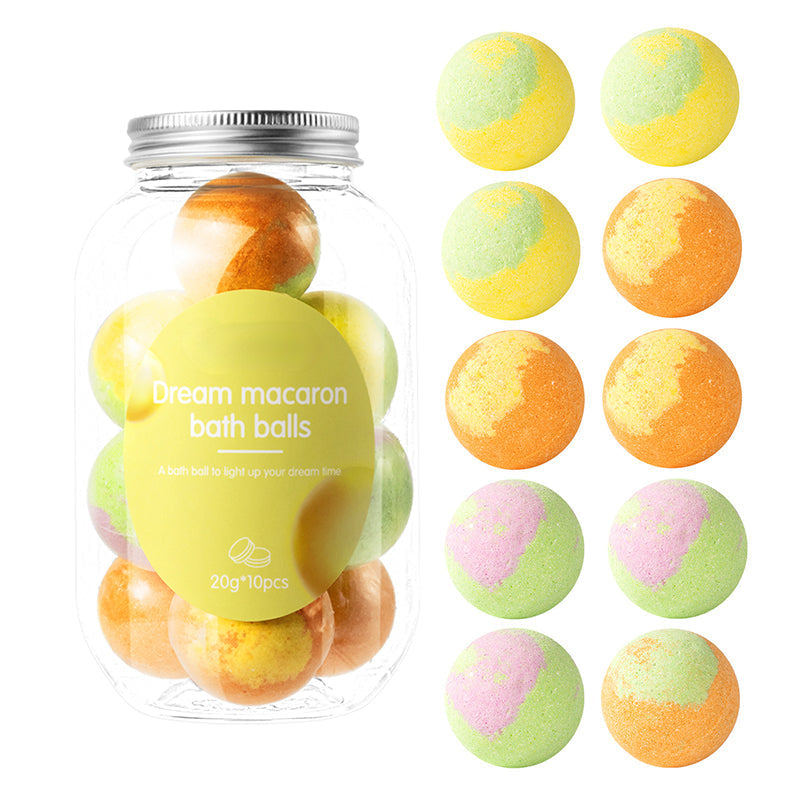 🔥Limited-time offer-10-Piece Macaron Bath Bomb Set