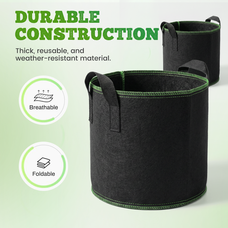 🔥Limited-time offer-Thickened Non-Woven Grow Bag with Handles