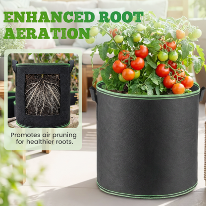 🔥Limited-time offer-Thickened Non-Woven Grow Bag with Handles
