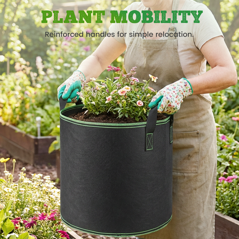 🔥Limited-time offer-Thickened Non-Woven Grow Bag with Handles