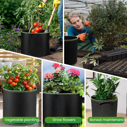🔥Limited-time offer-Thickened Non-Woven Grow Bag with Handles