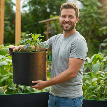🔥Limited-time offer-Thickened Non-Woven Grow Bag with Handles