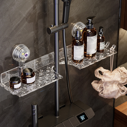 🔥 No-Drill Sink Shelf – Strong Suction Cup, Easy Install in Seconds 🧽✨