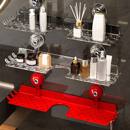 🔥 No-Drill Sink Shelf – Strong Suction Cup, Easy Install in Seconds 🧽✨